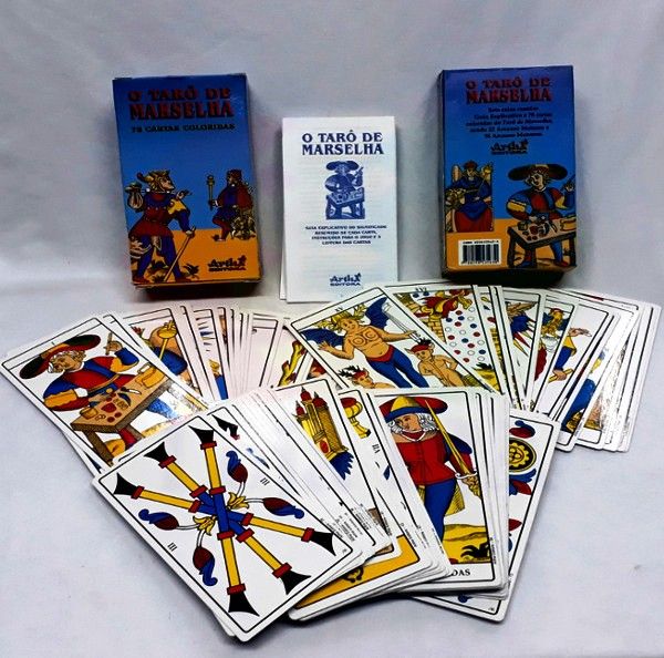 Tarot de Marselha Completo 78 Cartas Baralho Marselha Completo